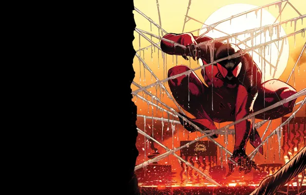 Закат, комикс, spider man, Marvel Comics, Клон, Алый паук, Каин