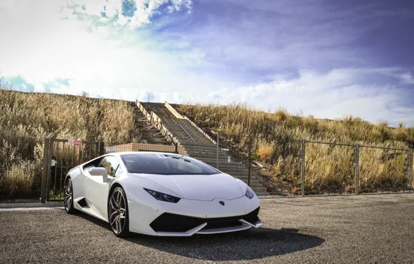 Картинка 2014, Lambo, Huracán, white