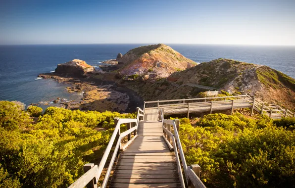 Beach, landscape, lookout