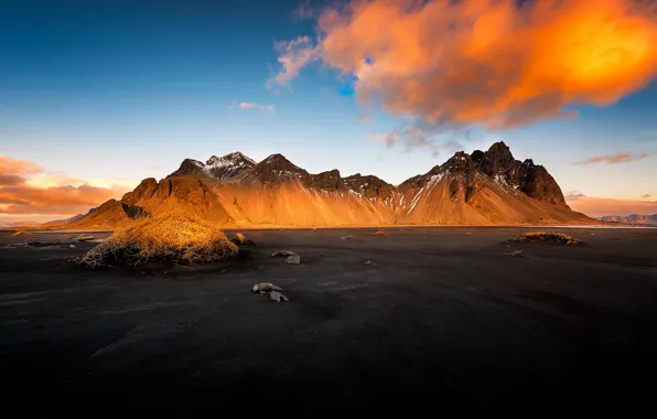 Свет, утро, Iceland, Auster-Skaftafellssysla