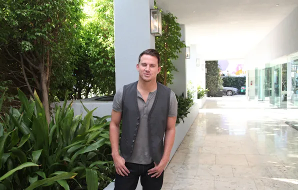 Лето, джинсы, майка, мужчина, Channing Tatum, Ченнинг Татум