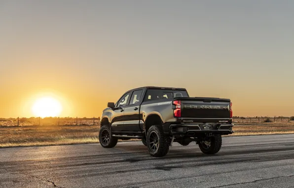 Chevrolet, вид сзади, Hennessey, Silverado, Goliath, Goliath 650