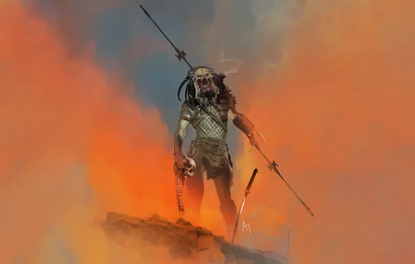 Predator, Fan Art, Science Fiction, Comic Art, Jose Angel Trancón Fernández, by Jose Angel Trancón …