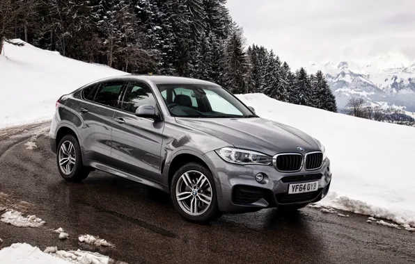 Картинка зима, снег, бмв, BMW, xDrive, UK-spec, F16, 2015