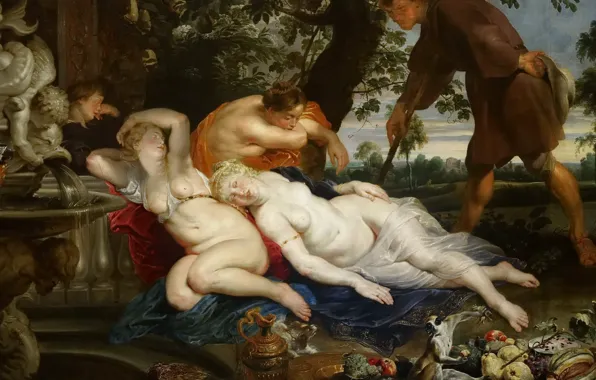 Эротика, картина, Питер Пауль Рубенс, мифология, Pieter Paul Rubens, Кимон и Ифигения