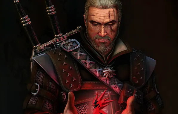 The witcher, ведьмак, персонаж, Геральт, Геральт из Ривии, CDProjekt RED, Geralt From Rivia, охотник на …