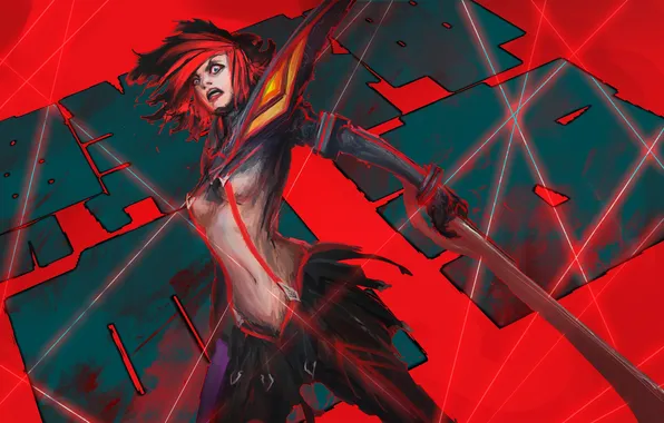 Anime, Kill la Kill, ryuko, Senketsu