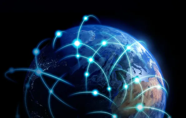 Land, network, Internet, communications