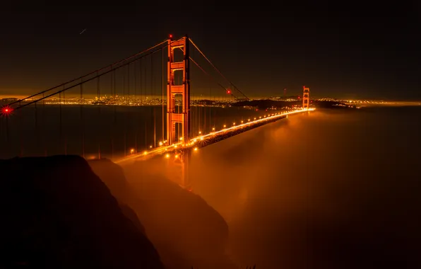 Мост, Калифорния, Сан-Франциско, Золотые Ворота, Golden Gate Bridge, California