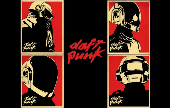 Картинка постер, Daft Punk, music, музыка, плакат