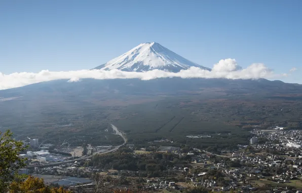 Картинка облака, пейзаж, гора