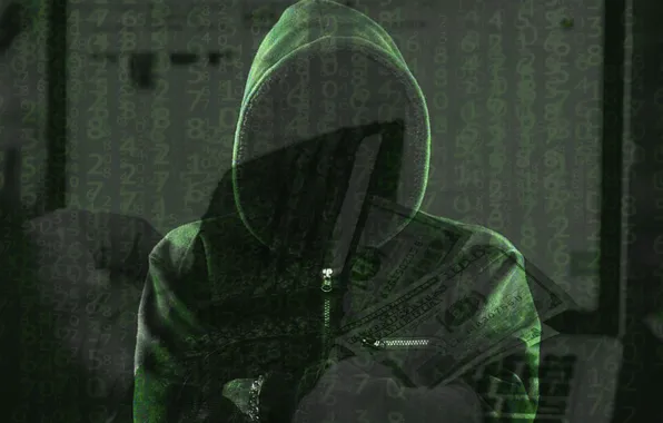 Картинка matrix, man, anonymous, hood, hacker