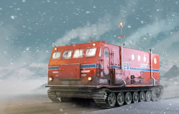 Гусеницы, вездеход, Харьковчанка