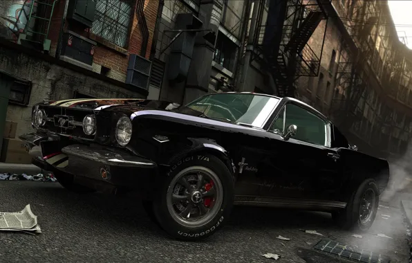 Mustang, black