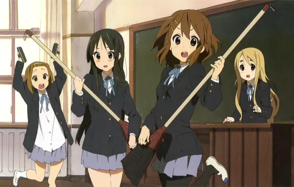 K-on!, anime, mio akiyama, yui hirasawa, tsumugi kotobuki, ritsu tainaka