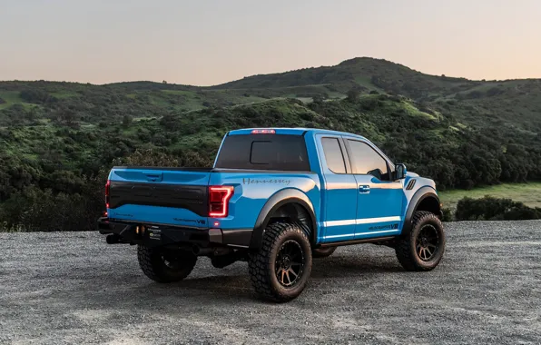 Фары, Ford, вечер, Raptor, пикап, F-150, Hennessey, 2019
