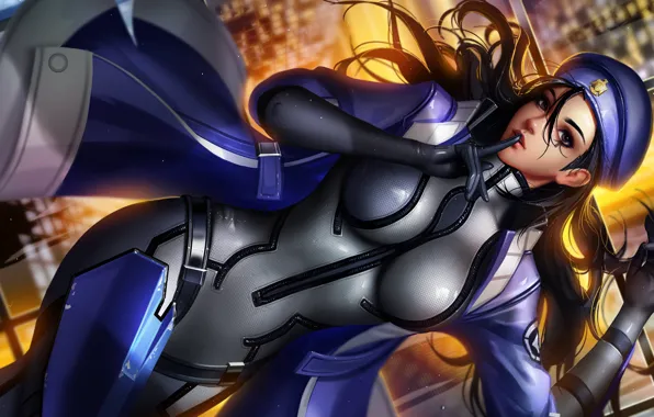 Girl, sexy, long hair, boobs, anime, beautiful, pretty, brunette