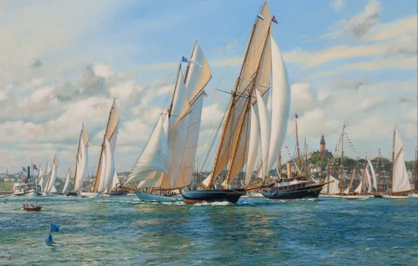 Море, парусники, Anthony Blake