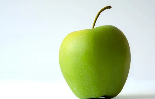 Картинка фон, яблоко, зеленое