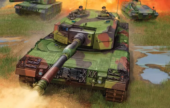 Картинка Германия, Leopard 2, Леопард 2, немецкий основной боевой танк