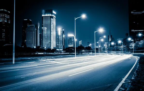 Картинка blue, background, blur, architecture, building, automobile, blurred