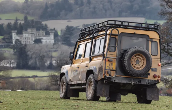 Внедорожник, Land Rover, вид сзади, Defender, V8, 5.0 л., 2021, Works V8 Trophy