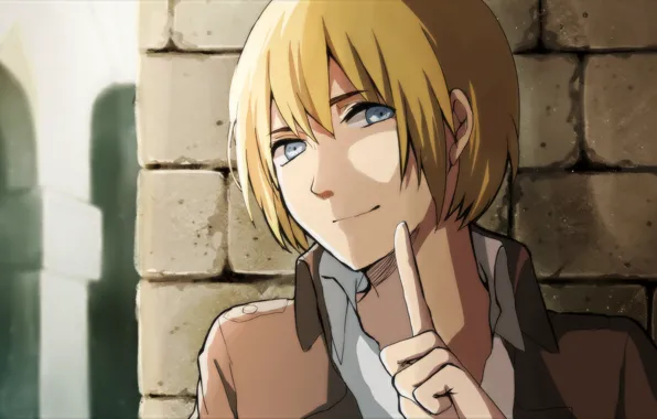 Аниме, арт, Shingeki no Kyojin, Атака титанов, Вторжение гигантов, Армин Арлерт