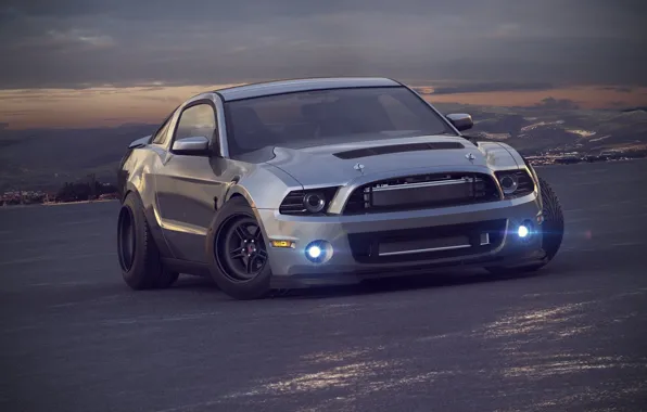 Mustang, Ford, Shelby, Форд, Мустанг, Car, GT 500, Drag