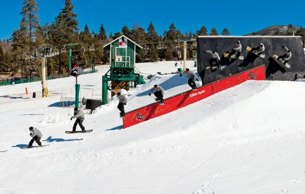 Snowboarding, bear mountain, transworld