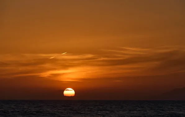 Clouds, Sky, Horizon, Water, Ocean, Sun Goes Down, Wolfgang Hasselmann