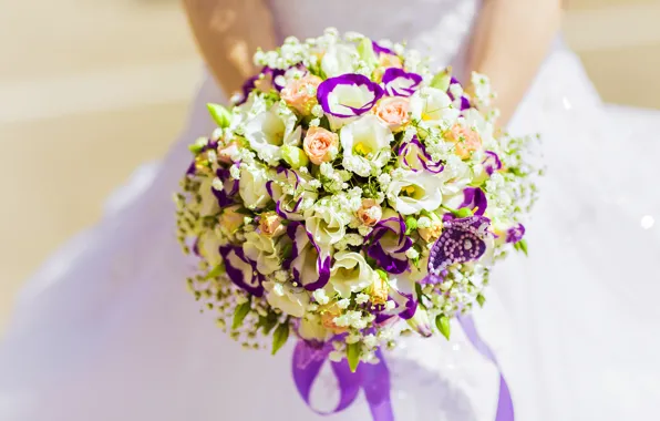 Розы, букет, colorful, свадьба, свадебный букет, bouquet, wedding, bride