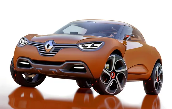 Картинка Concept, фары, лого, Renault, передок, рено, Captur