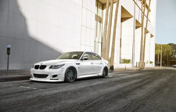 Картинка BMW, White, E60, M5