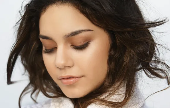 Девушка, поза, модель, портрет, макияж, актриса, hair, Vanessa Hudgens