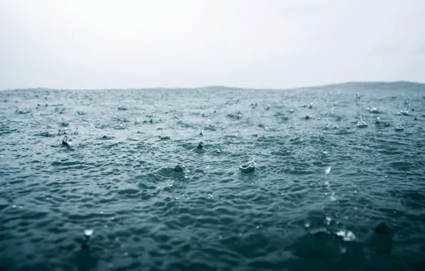 Картинка море, вода, дождь