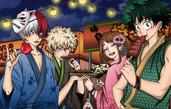 Аниме, арт, герои, персонажи, Boku no Hero Academia, Моя геройская академия