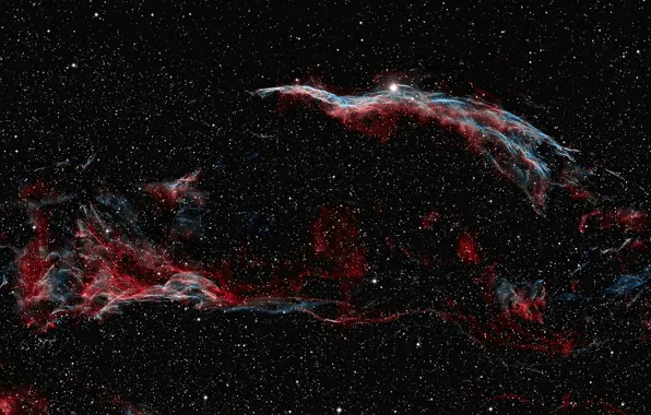 Space, nebula, nebulae, The Veil Nebula, NGC 6979, NGC 6960, Pickering's Triangle, The Witch's Broom