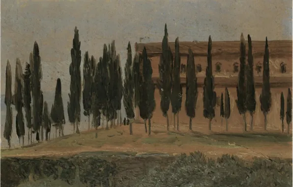 Картинка Carl Gustav Carus, Монастырь Монт-Оливето, около Флоренции