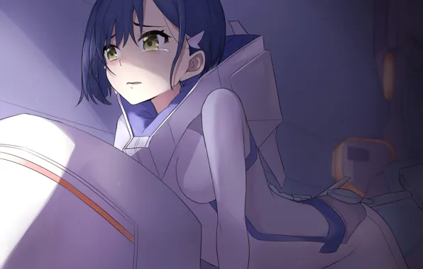 Девушка, слёзы, плот, Ичиго, Darling In The Frankxx, Милый во Франксе, франкс