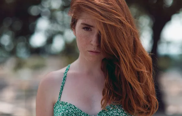 Взгляд, девушка, портрет