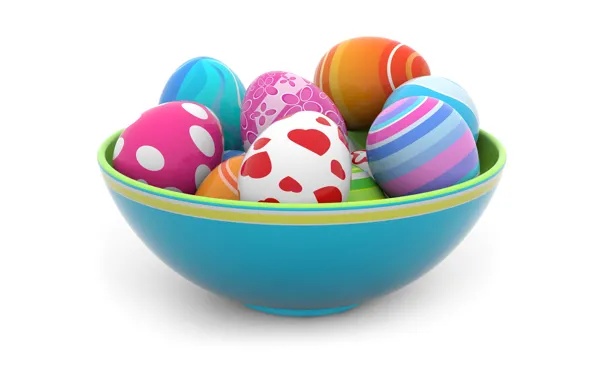 Картинка colorful, Пасха, spring, Easter, eggs