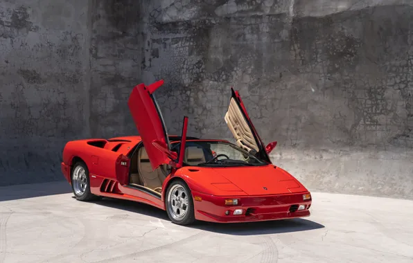 Lamborghini, supercar, Diablo, Lamborghini Diablo VT Roadster