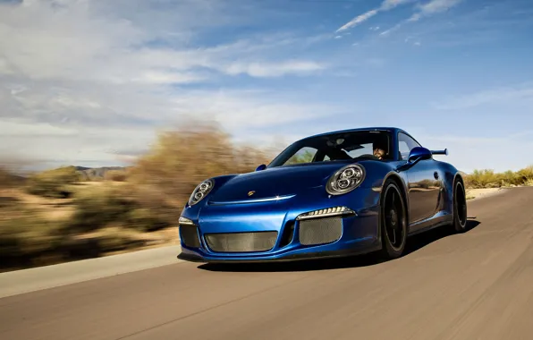 911, Porsche, суперкар, порше, синяя, GT3