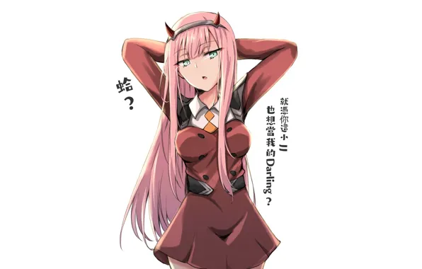 Девушка, 002, Darling In The Frankxx, Милый во Франксе, Zero Two