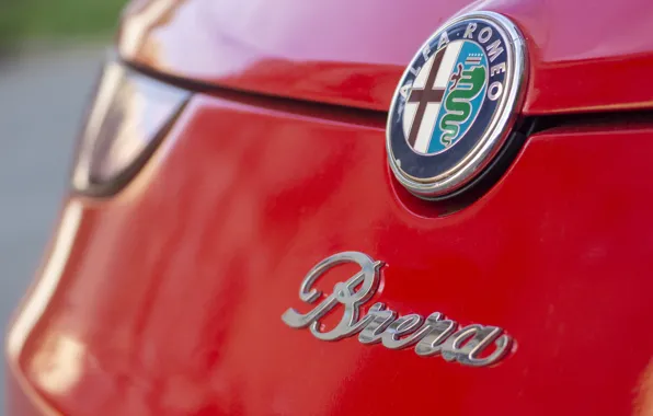 Red, alfa-romeo, brera, красная.