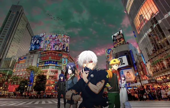 City, Tokyo, anime, manga, oriental, light novel, Tokyo Ghoul, ghoul