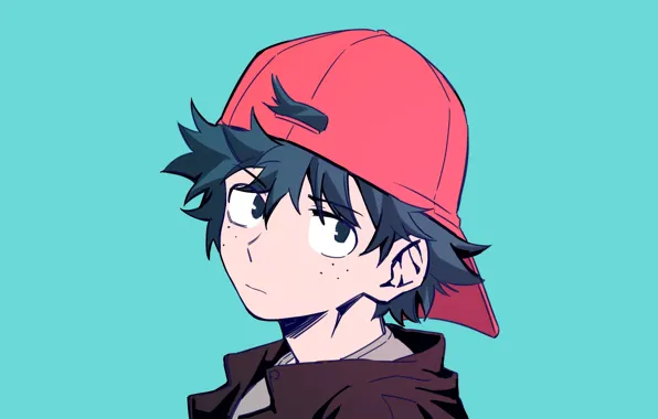 Кепка, My Hero Academia, Boku No Hero Academia, Мидория Изуку, Midoriya Izuku, Моя Геройская Академия