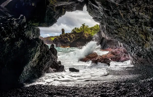 Картинка море, скалы, берег