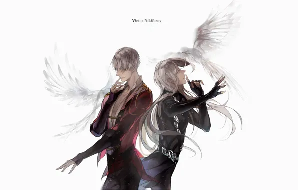 Аниме, арт, Yuri on Ice, Юрий на льду, Виктор Никифоров