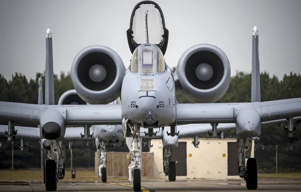 Картинка штурмовик, аэродром, Thunderbolt II, «Тандерболт» II, A-10C